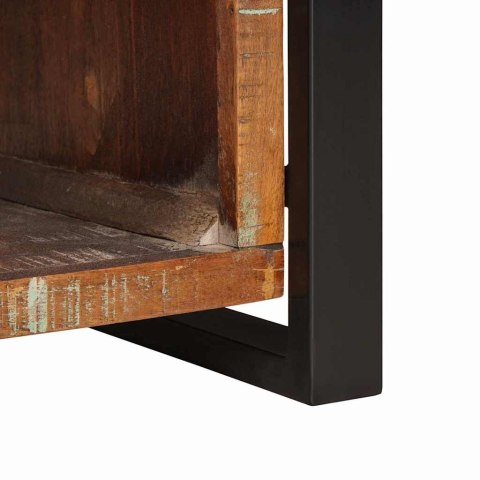 ŁAWKA PRZECHODOWA WIELOKOLOROWE LITE DREWNO Z ODZYSKU