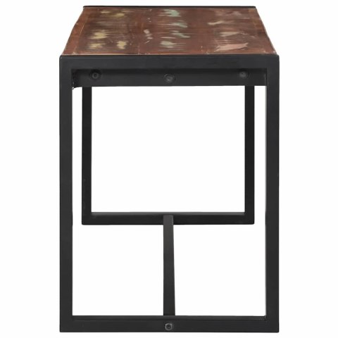 ŁAWKA WIELOKOLOROWE 100X35X45CM LITE DREWNO Z ODZYSKU