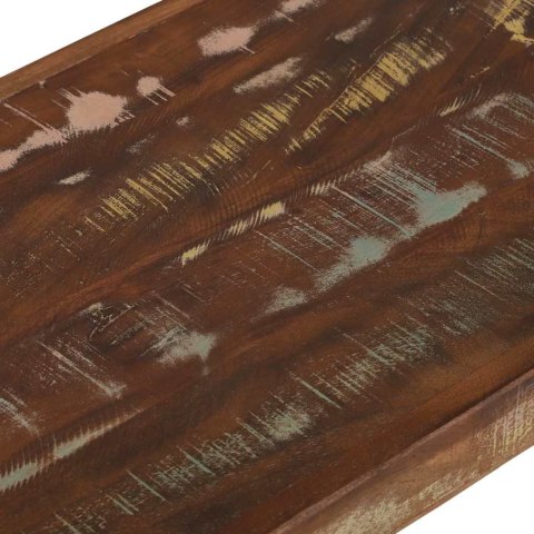 ŁAWKA WIELOKOLOROWE 100X35X45CM LITE DREWNO Z ODZYSKU