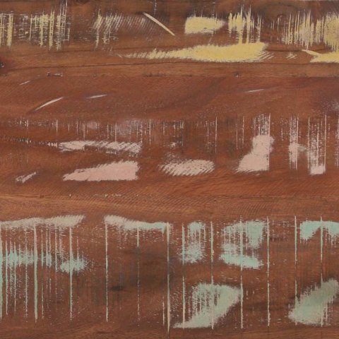 ŁAWKA WIELOKOLOROWE 100X35X45CM LITE DREWNO Z ODZYSKU