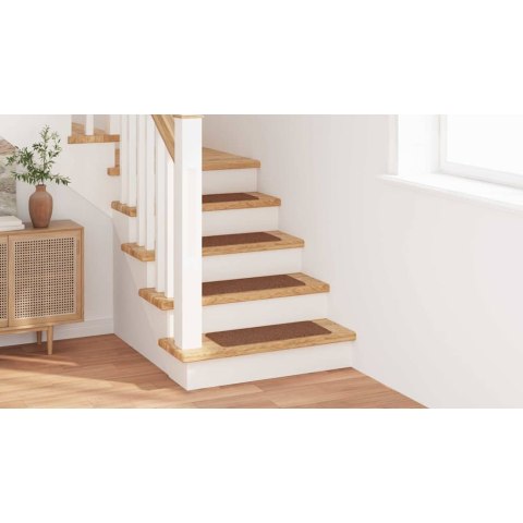 MATS ANTYPOŚLIZGOWE NA SCHODY 15 SZT. ŻÓŁTY 60X25CM PP