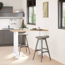 NOGI DO STOŁU BAROWEGO BIAŁE 2 SZT. 40X(100-101)CM STAL