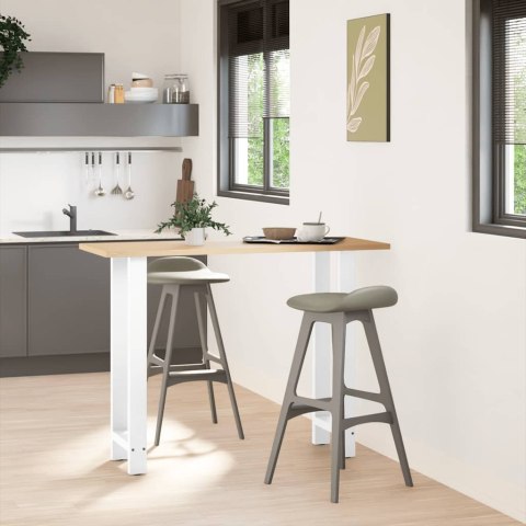 NOGI DO STOŁU BAROWEGO BIAŁE 2 SZT. 40X(100-101)CM STAL