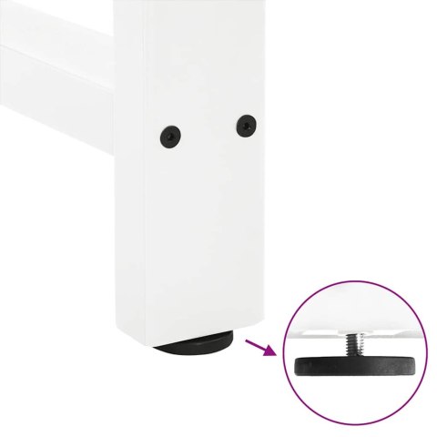 NOGI DO STOŁU BAROWEGO BIAŁE 2 SZT. 40X(100-101)CM STAL