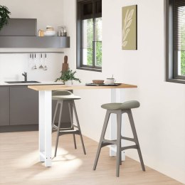 NOGI DO STOŁU BAROWEGO BIAŁE 2 SZT. 50X(100-101)CM STAL