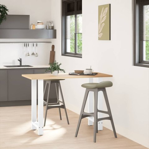 NOGI DO STOŁU BAROWEGO BIAŁE 2 SZT. 50X(90-91)CM STAL