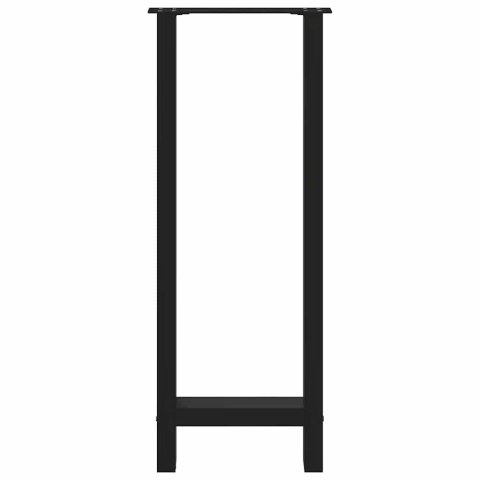 NOGI DO STOŁU BAROWEGO CZARNE 2 SZT. 40X(100-101)CM STAL