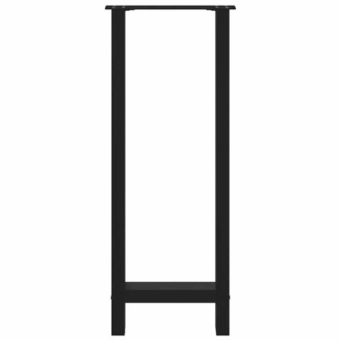 NOGI DO STOŁU BAROWEGO CZARNE 2 SZT. 50X(100-101)CM STAL