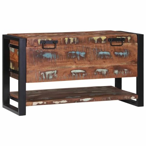 PUDEŁKO DO PRZECHOWYWANIA WIELOKOLOROWE LITE DREWNO Z ODZYSKU