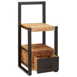 WIESZAK DO UBRAŃ BRĄZOWY 40X40X90CM LITE DREWNO MANGO