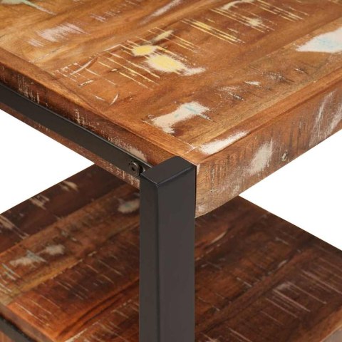 WIESZAK DO UBRAŃ Z SZUFLADĄ WIELOKOLOROWE LITE DREWNO Z ODZYSKU