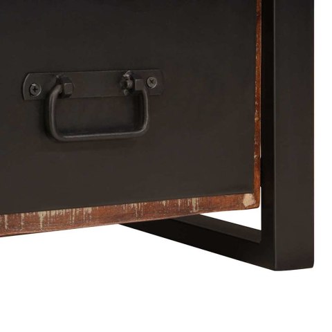 WIESZAK DO UBRAŃ Z SZUFLADĄ WIELOKOLOROWE LITE DREWNO Z ODZYSKU