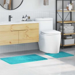 ZESTAW MAT ŁAZIENKOWYCH ANTYPOŚLIZGOWYCH 2 SZT. TURKUSOWY PP