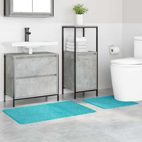 ZESTAW MAT ŁAZIENKOWYCH ANTYPOŚLIZGOWYCH 2 SZT. TURKUSOWY PP