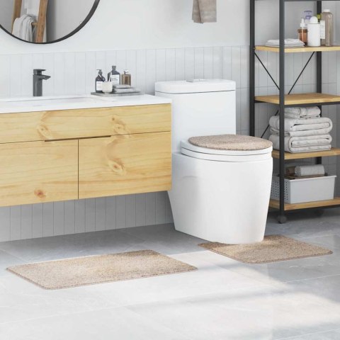 ZESTAW MAT ŁAZIENKOWYCH ANTYPOŚLIZGOWYCH 3 SZT. KREMOWY