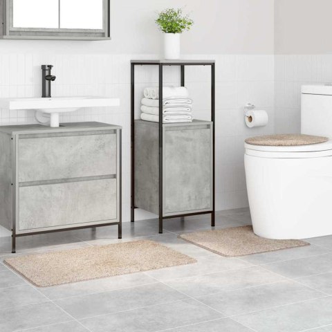 ZESTAW MAT ŁAZIENKOWYCH ANTYPOŚLIZGOWYCH 3 SZT. KREMOWY