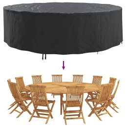 POKROWIEC NA MEBLE OGRODOWE OKRĄGŁY 320X320X71CM WODOODPORNY