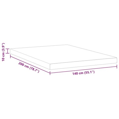 VidaXL Podkłady na materac Biały 140 x 200 cm