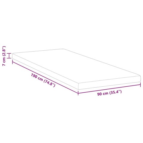 VidaXL Podkłady na materac Biały 90 x 190 cm
