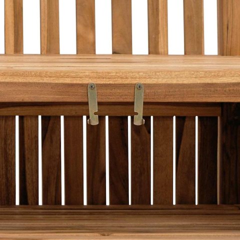 VidaXL Ławka do ogrodu i przechowywania Brązowy 228 x 60 x 90 cm