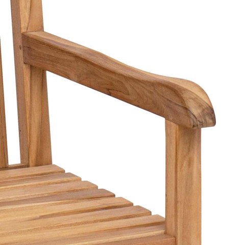 ŁAWKA OGRODOWA BRĄZOWY 150X60X90CM LITE DREWNO TEKOWE