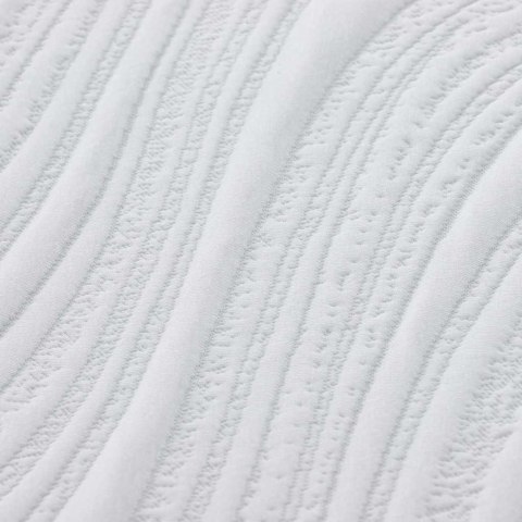 VidaXL Materac Biały i szary 160 x 200 cm Pianka z pamięcią