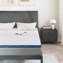 PODKŁADY NA MATERAC BIAŁO-NIEBIESKI 140X190CM