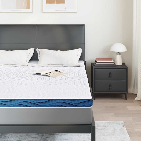 PODKŁADY NA MATERAC BIAŁO-NIEBIESKI 140X200CM