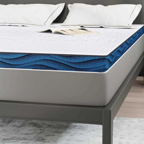 PODKŁADY NA MATERAC BIAŁO-NIEBIESKI 140X200CM