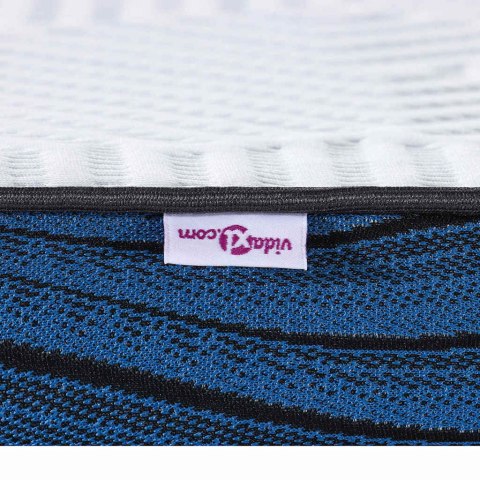 PODKŁADY NA MATERAC BIAŁO-NIEBIESKI 200X200CM