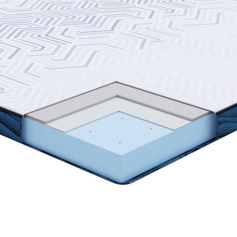VidaXL Podkłady na materac biało-niebieski 200 x 200 cm