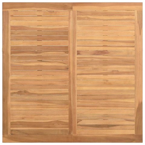 STOLIK KAWOWY BRĄZOWY 85X85X45CM LITE DREWNO TEKOWE