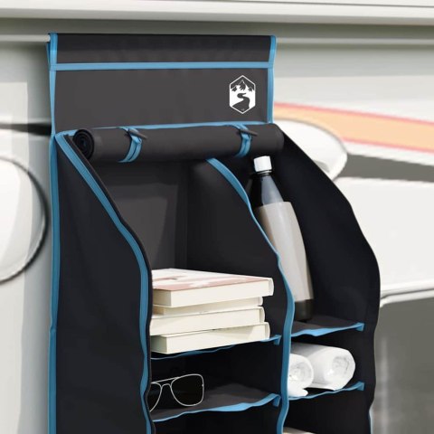 WISZĄCY ORGANIZATOR NAMIOTOWY 10 KIESZENI CZARNY