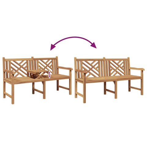 ŁAWKA INNY BRĄZOWY 150X60X90CM LITE DREWNO TEKOWE