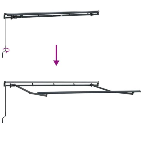 RAMA MARKIZY ANTRACYT 3X2M METAL