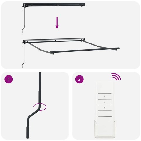 RAMA MARKIZY ANTRACYT 3,5X2,5M