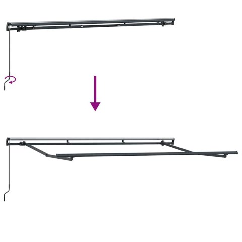 RAMA MARKIZY ANTRACYT 3.5X2M METAL