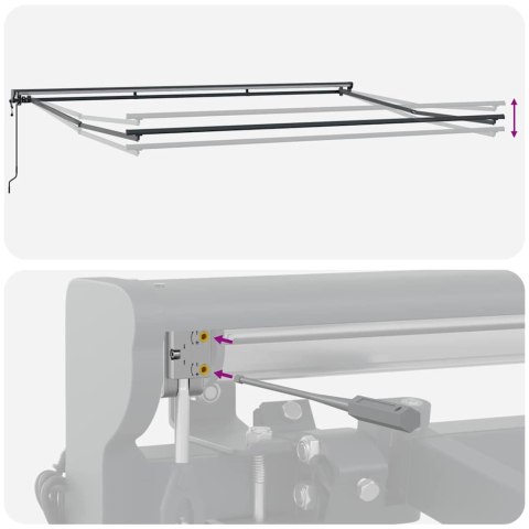 RAMA MARKIZY ANTRACYT 4,5 × 3M