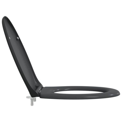 DESKA SEDESOWA WOLNOOPADAJĄCA DUROPLAST ANTRACYT SZYBKI DEMONTAŻ MAT GRAFIT