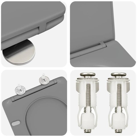 SEDES Z SZYBKIM DEMONTAŻEM SZARY 44X36.4X3.4CM DUROPLAST