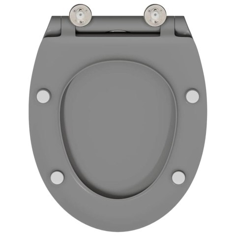 TOALETA Z SZYBKIM UWOLNIENIEM ODPOWIEDNIA DLA SIEDZISKA SZARY