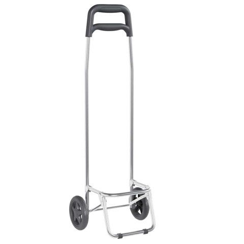 WÓZEK NA ZAKUPY SZARY 35X28X92CM TKANINA OXFORD