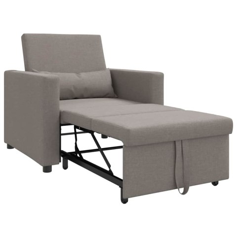 VidaXL Sofa łóżko jednoosobowe Ciemnoszary 90 x 165 x 87 cm tkanina
