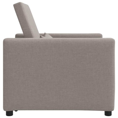 VidaXL Sofa łóżko jednoosobowe Ciemnoszary 90 x 165 x 87 cm tkanina