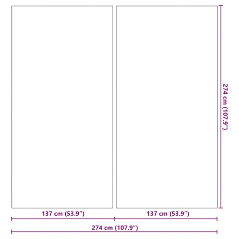 VidaXL Podkładka pod Basen Czarny 274 x 274 cm Geowłóknina poliestrowa