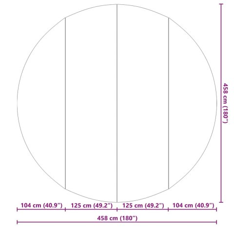 PODKŁADKA POD BASEN CZARNY Ø 458CM GEOWŁÓKNINA POLIESTROWA