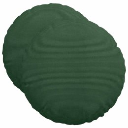 PODUSZKI NA SIEDZISKA 2 SZT. CIEMNA ZIELEŃ Ø 50CM