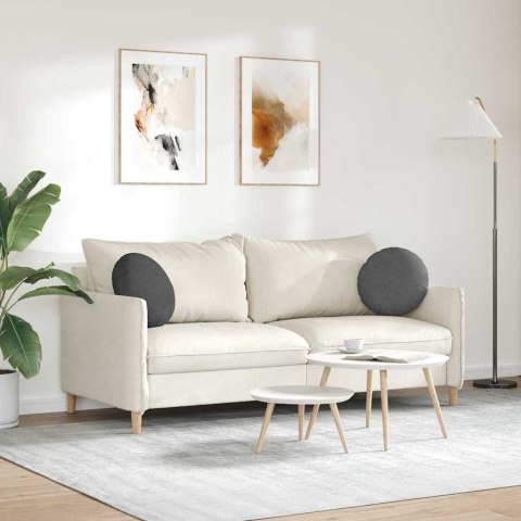 PODUSZKI NA SIEDZISKA 2 SZT. CIEMNOSZARY Ø 40CM