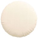 PODUSZKI NA SIEDZISKA 2 SZT. KREMOWY Ø 50CM TKANINA SZTRUKSOWA