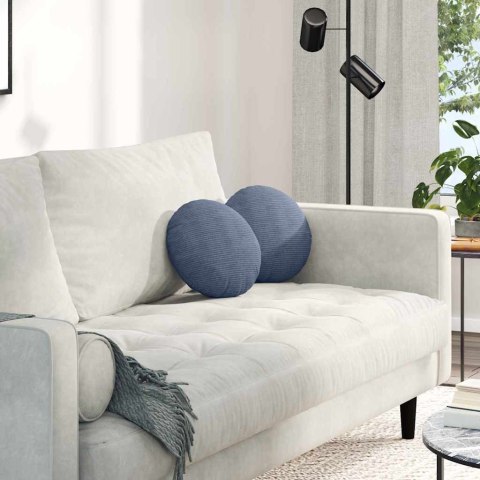 PODUSZKI NA SIEDZISKA 2 SZT. NIEBIESKI Ø 30CM